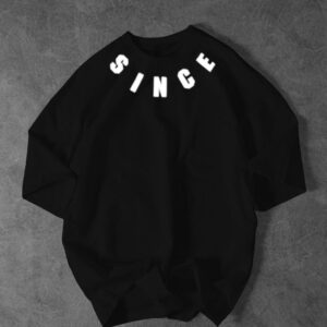 Front Back Since Printed Drop shoulder