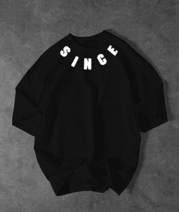 Front Back Since Printed Drop shoulder