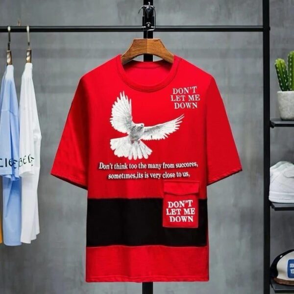 Front Back Pigeon Printed Drop shoulder - Image 2