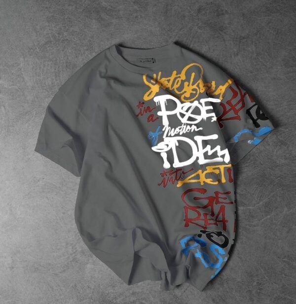 Writing printed Drop shoulder - Image 3