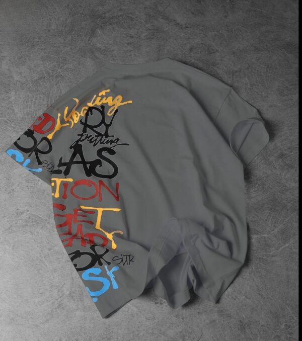 Writing printed Drop shoulder - Image 4
