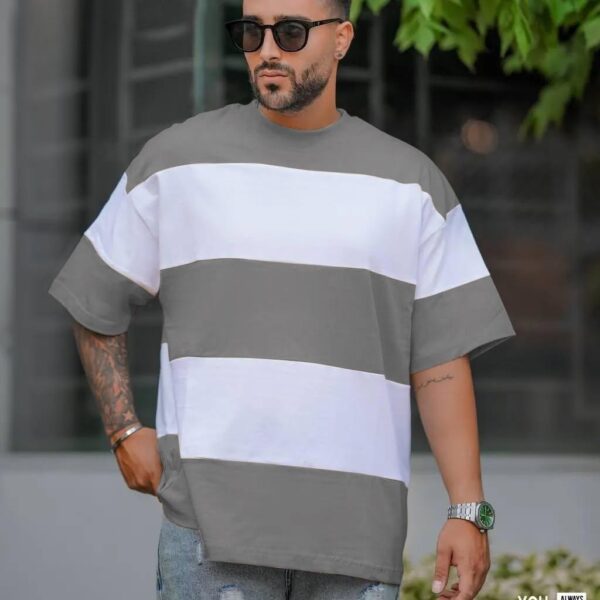 "Trendy Three-Panel Drop Shoulder Sweater – Oversized, Casual Chic, Cozy Street Style"