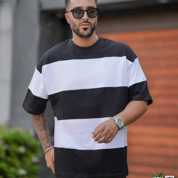 "Trendy Three-Panel Drop Shoulder Sweater – Oversized, Casual Chic, Cozy Street Style"