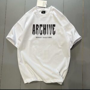 ARCHIVE Printed Drop Shoulder Tee – Retro-Inspired Streetwear