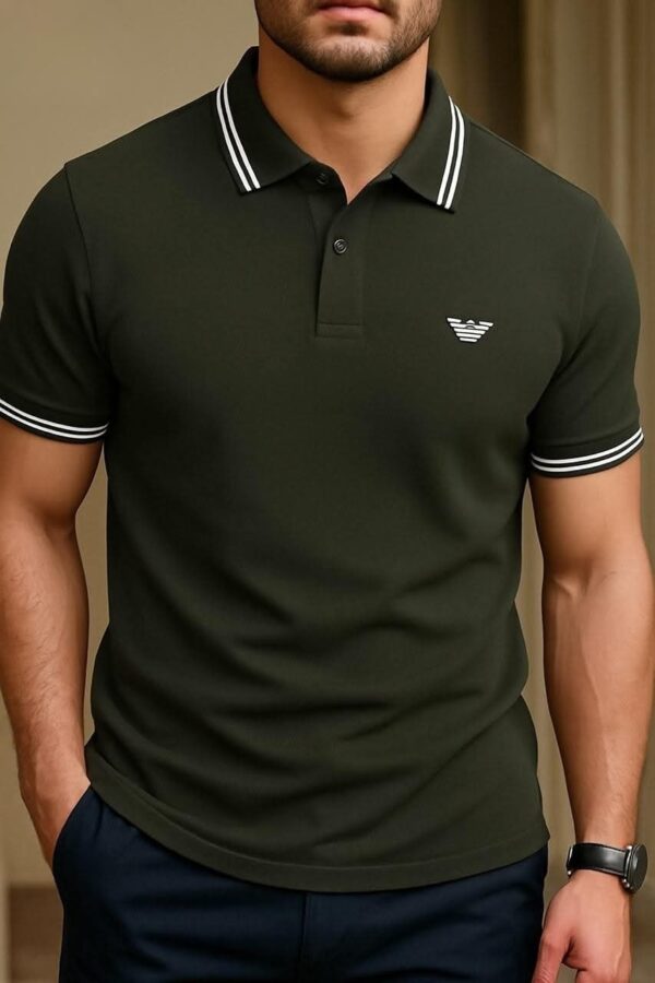 Premium Collar Embroidered Polo T-Shirt - Image 4