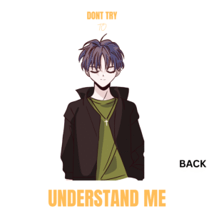 Don't Try To Understand Me printed Drop Shoulder T shirt