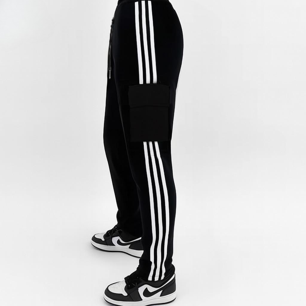 Cargo Pocket Stripe Trouser | Trendy Streetwear Comfort