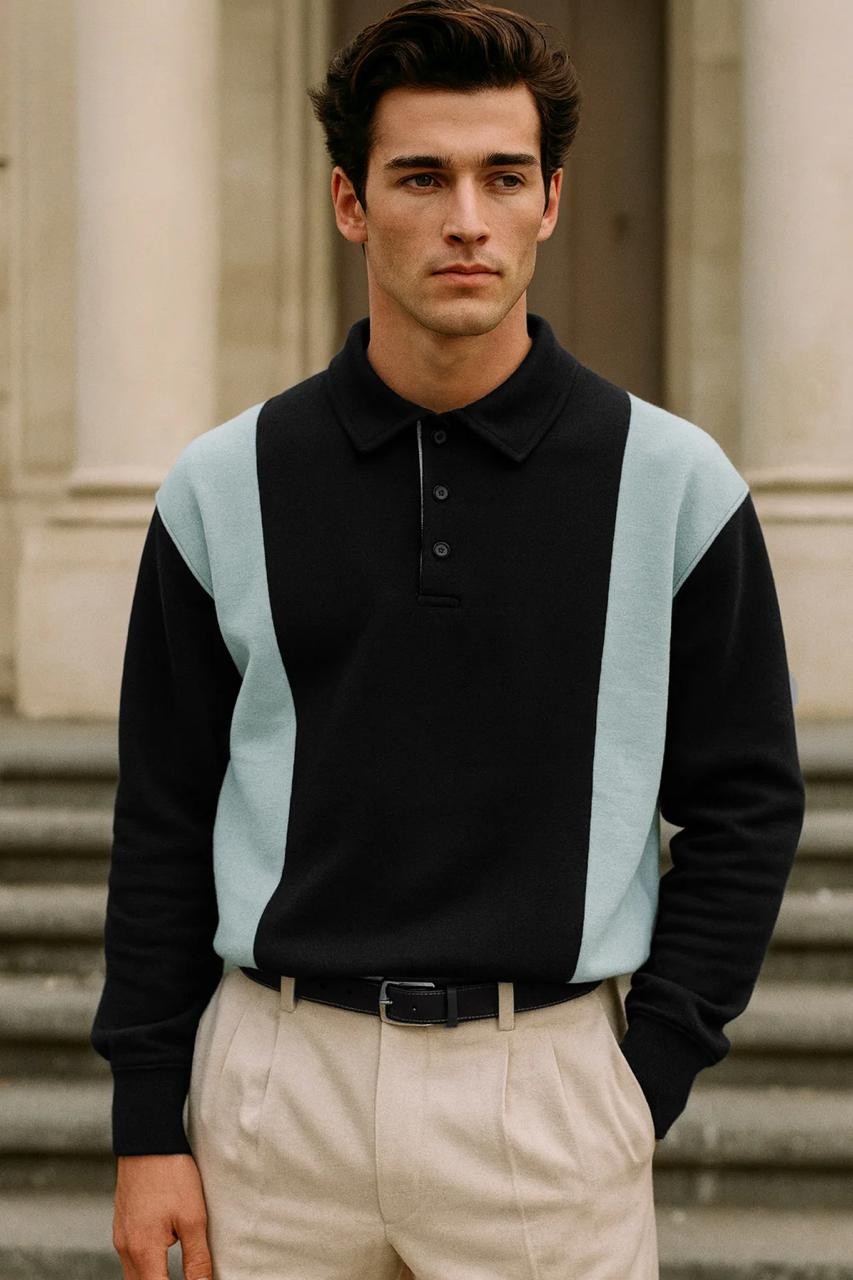 Panel Collar Sweatshirt – Modern Streetwear Style