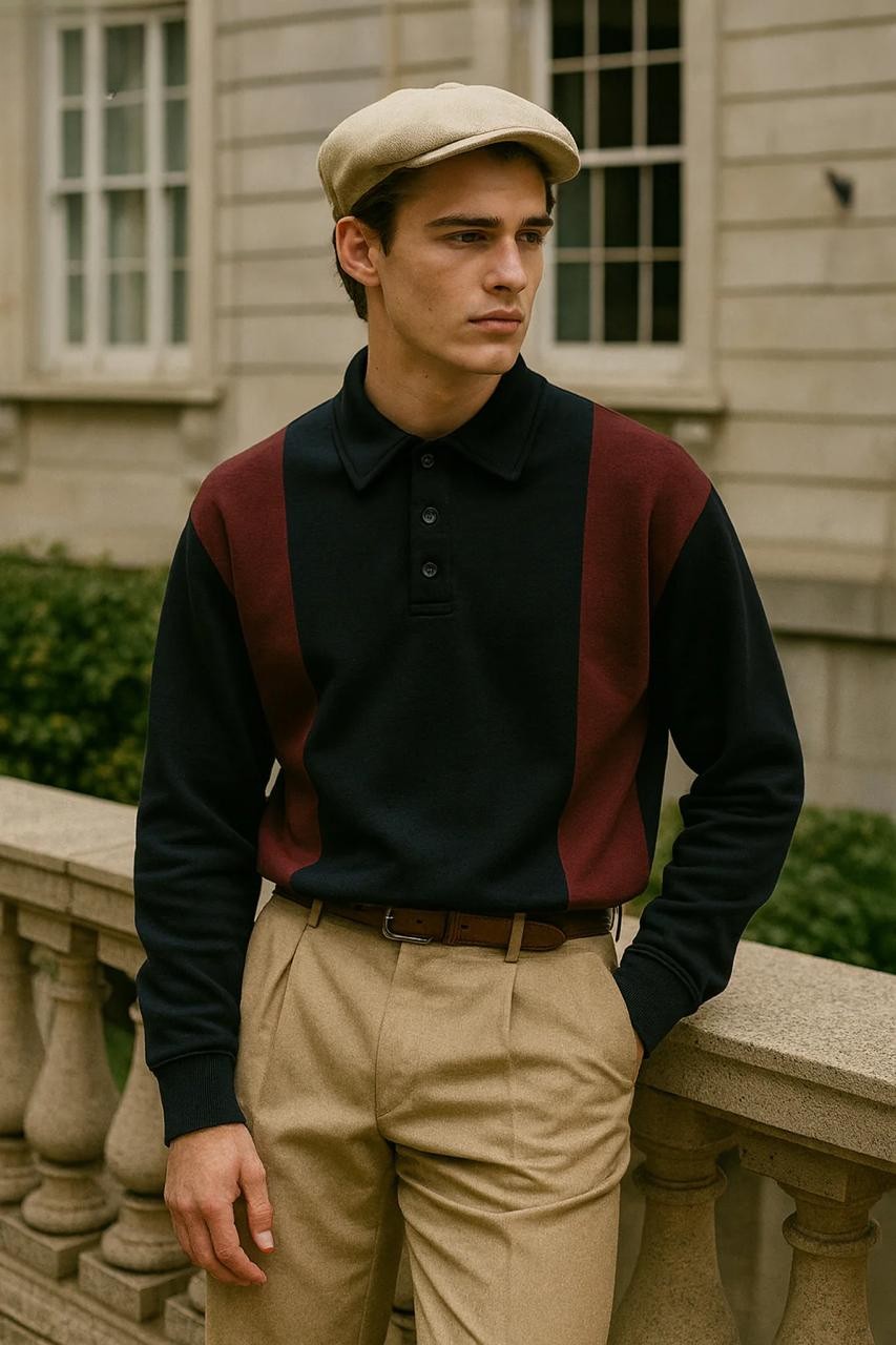 Panel Collar Sweatshirt – Modern Streetwear Style - Image 2