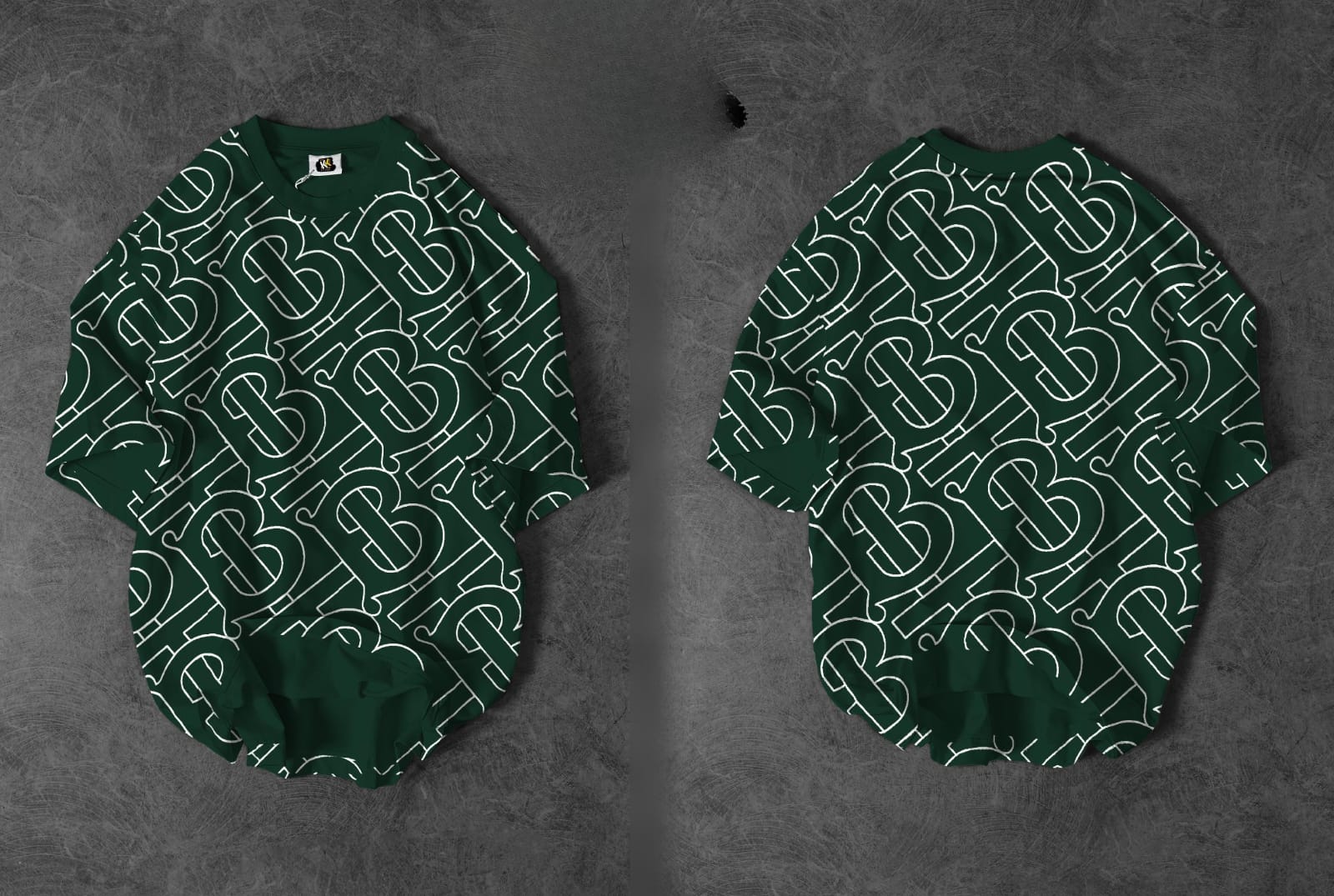 Oversized Print Drop Shoulder Shirt - Image 2