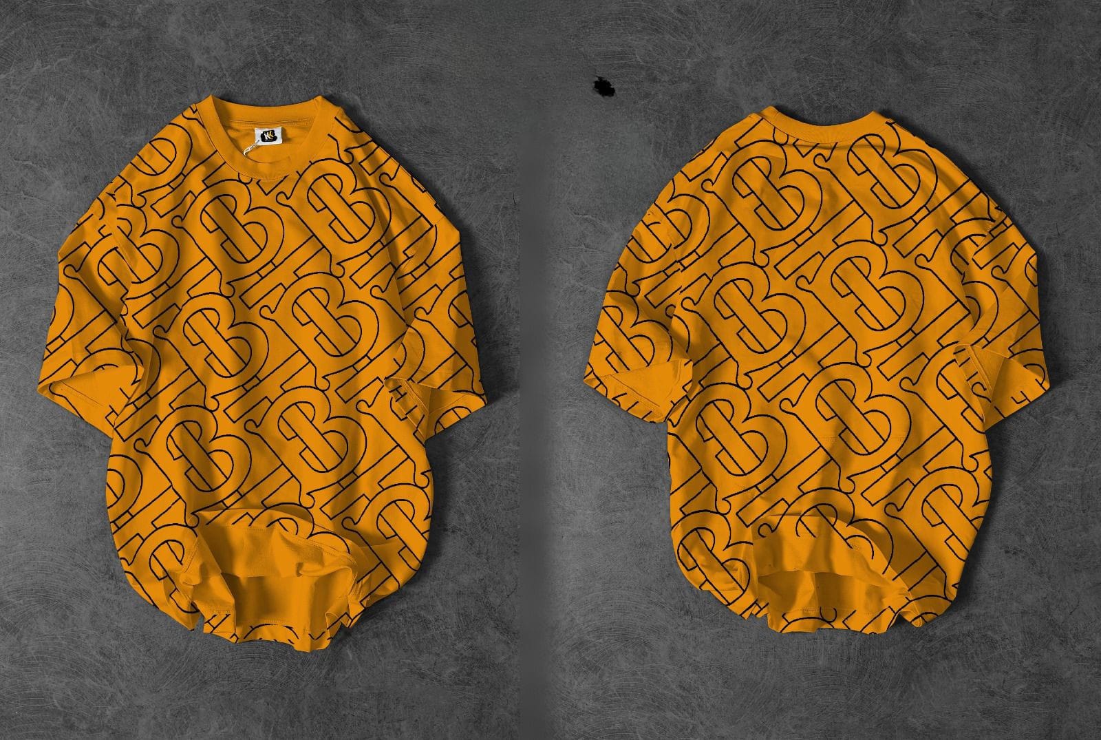 Oversized Print Drop Shoulder Shirt - Image 3