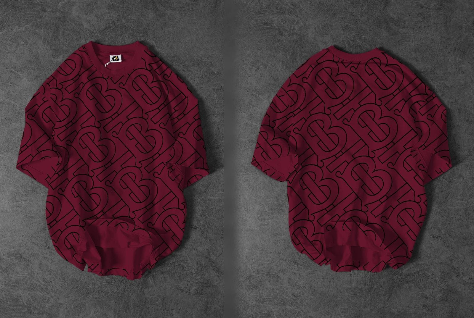 Oversized Print Drop Shoulder Shirt - Image 4